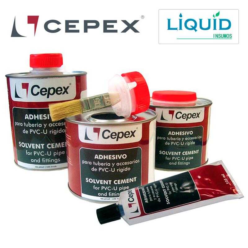Adhesivo CEPEX para PVC vista general