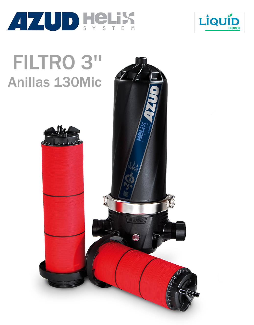 Filtro AZUD Helix System vista frontal